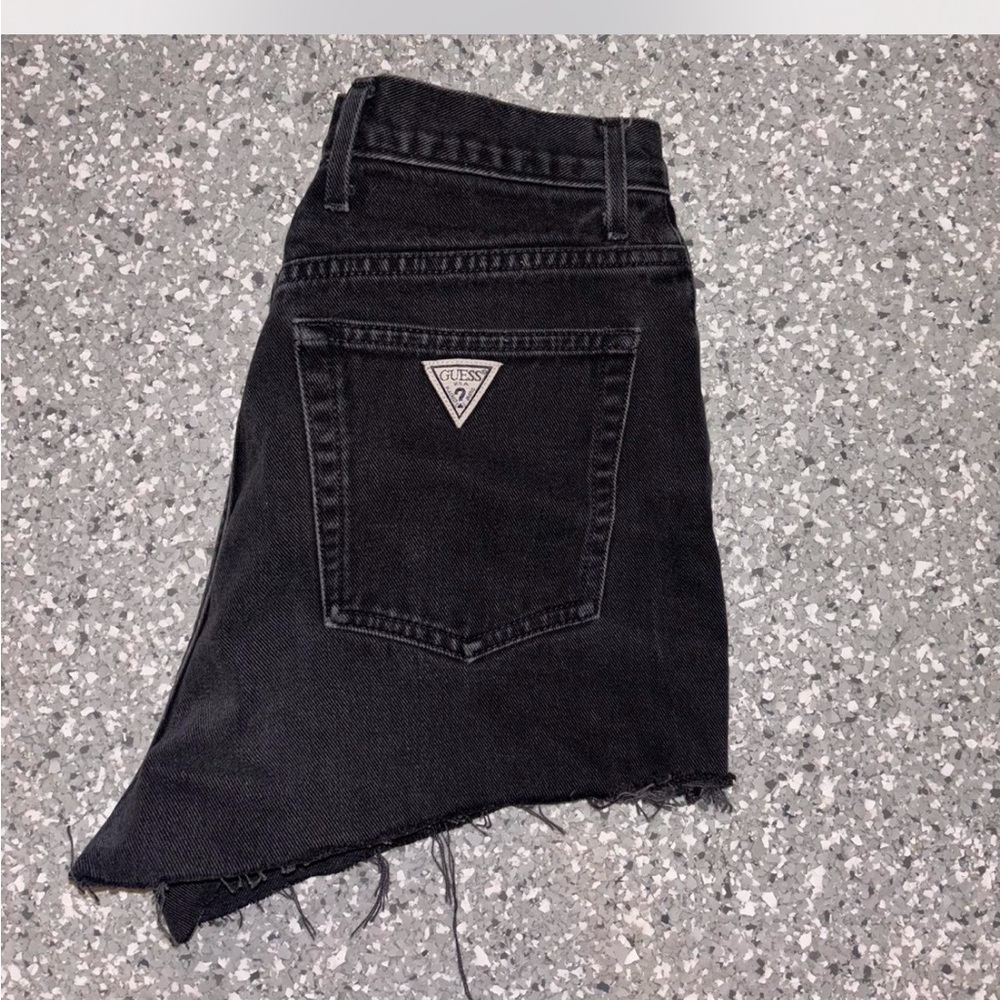 Black Denim Women's Shorts